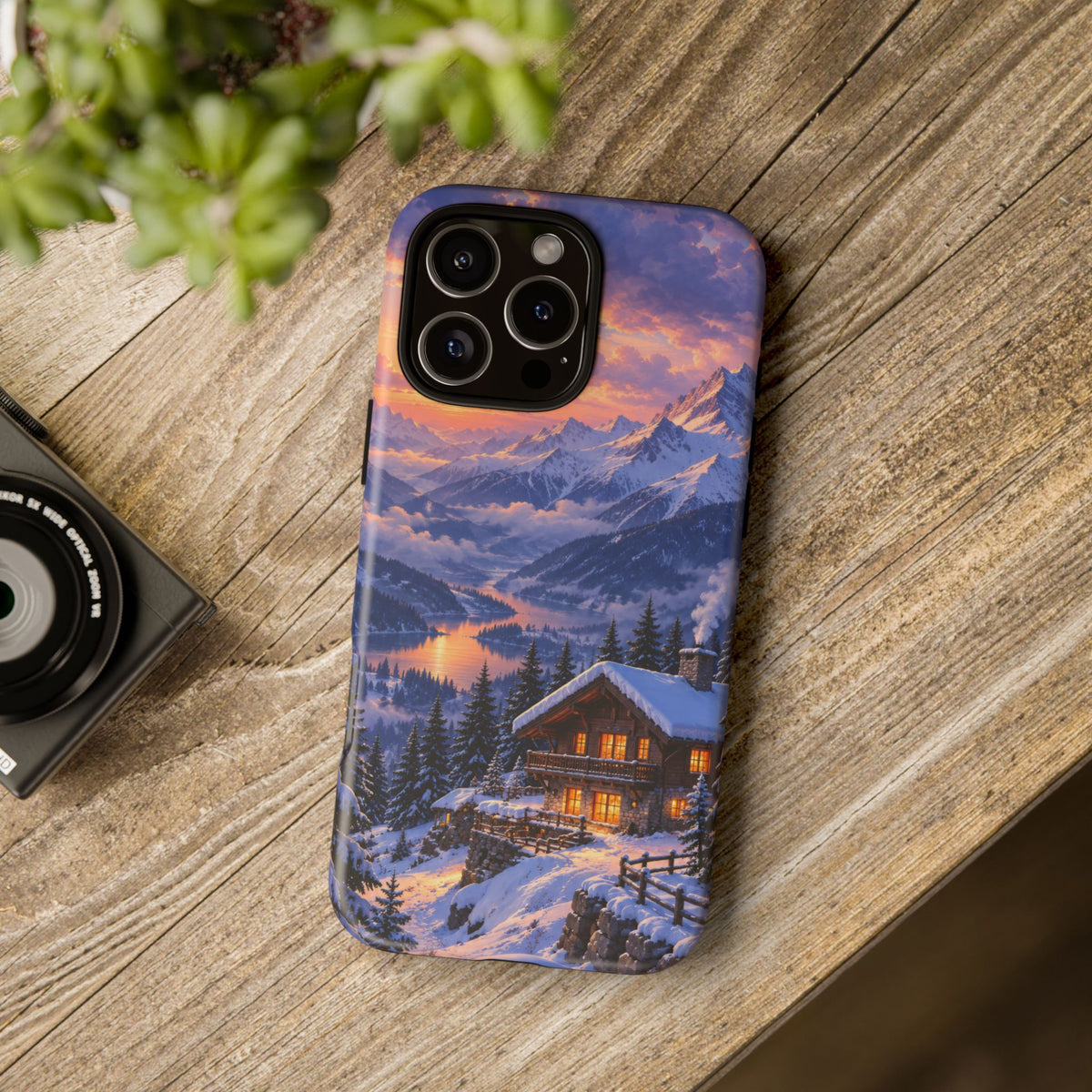 Alpine Hearth iPhone Tough Case | winter cabin