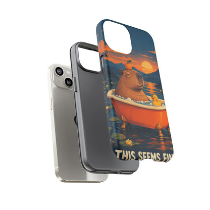 Minor Inconvenience iPhone Tough Case | funny capybara