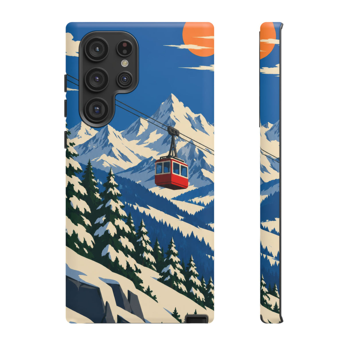 Swiss Skiing — Lift to the Sky Samsung Galaxy Tough Case