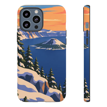 Crater Lake — Winter Caldera iPhone Tough Case