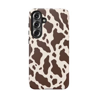Cocoa Ranch Samsung Galaxy Tough Case | Brown Cow Print