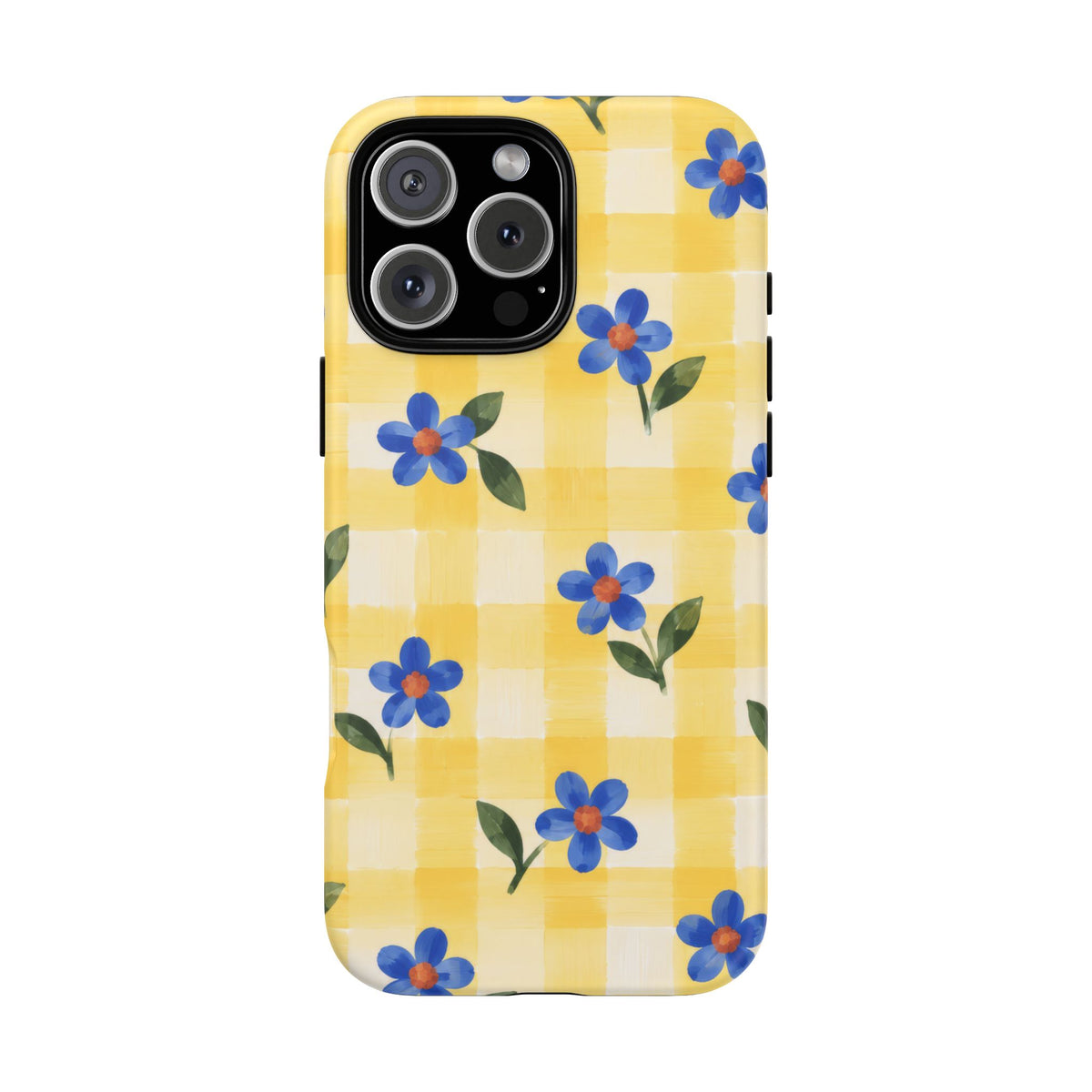 Buttercup Picnic iPhone Tough Case | yellow gingham