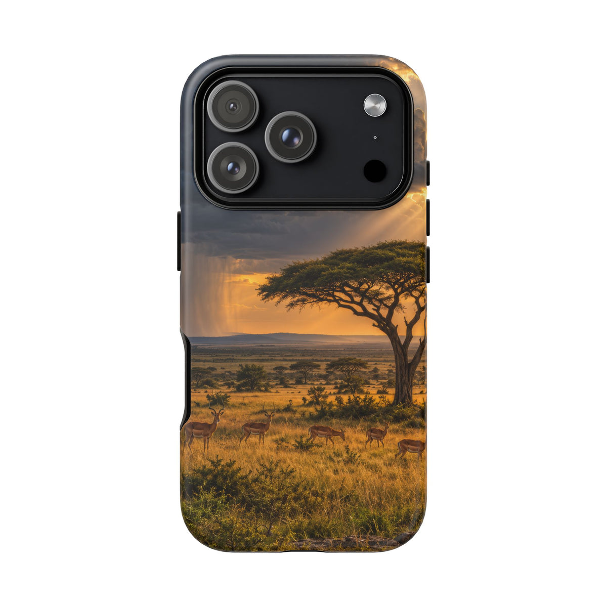 Stormlight on the Mara iPhone Tough Case | african storm