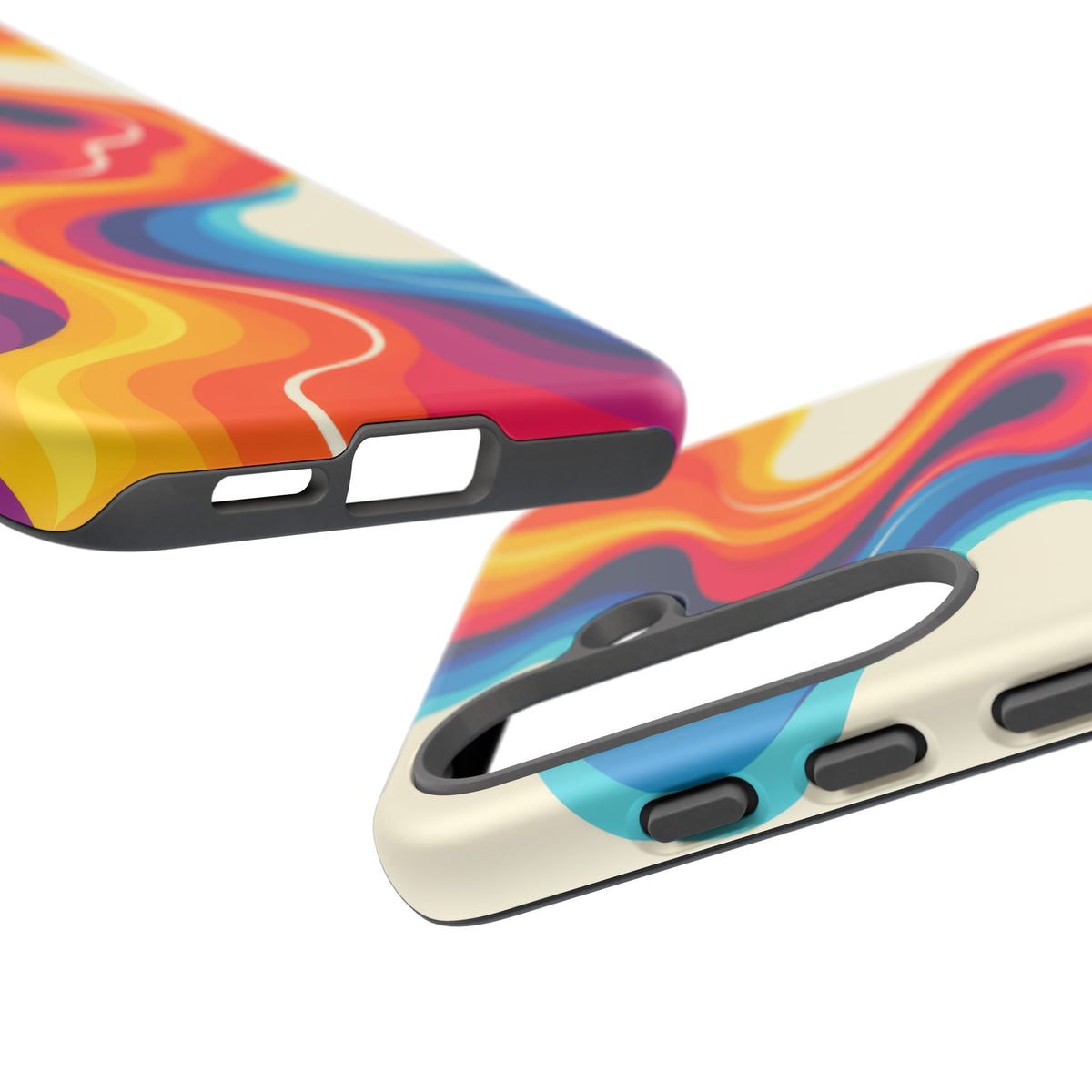 Chromatic Current Samsung Galaxy Tough Case | retro waves