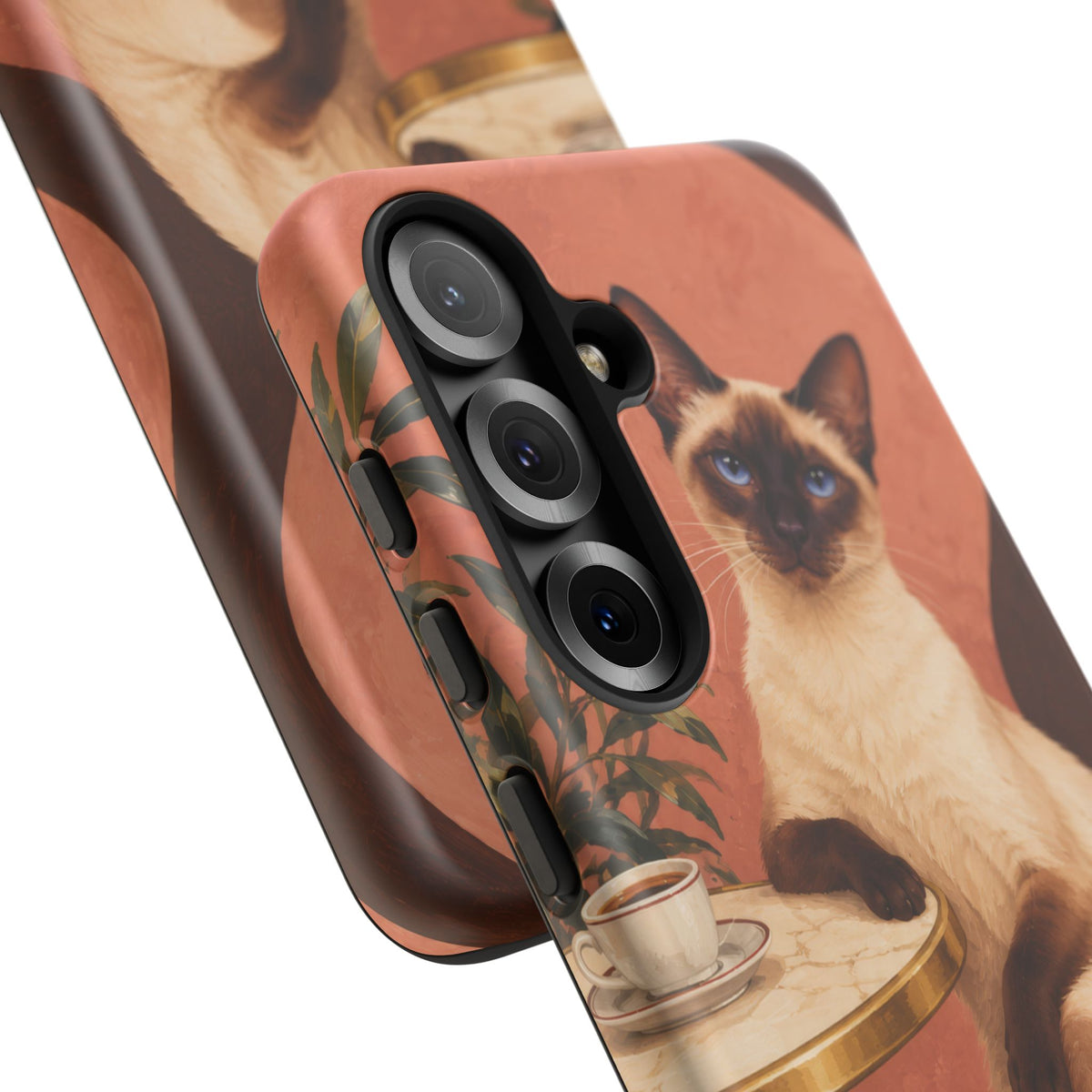 Espresso Cat Club Samsung Galaxy Tough Case | siamese cat
