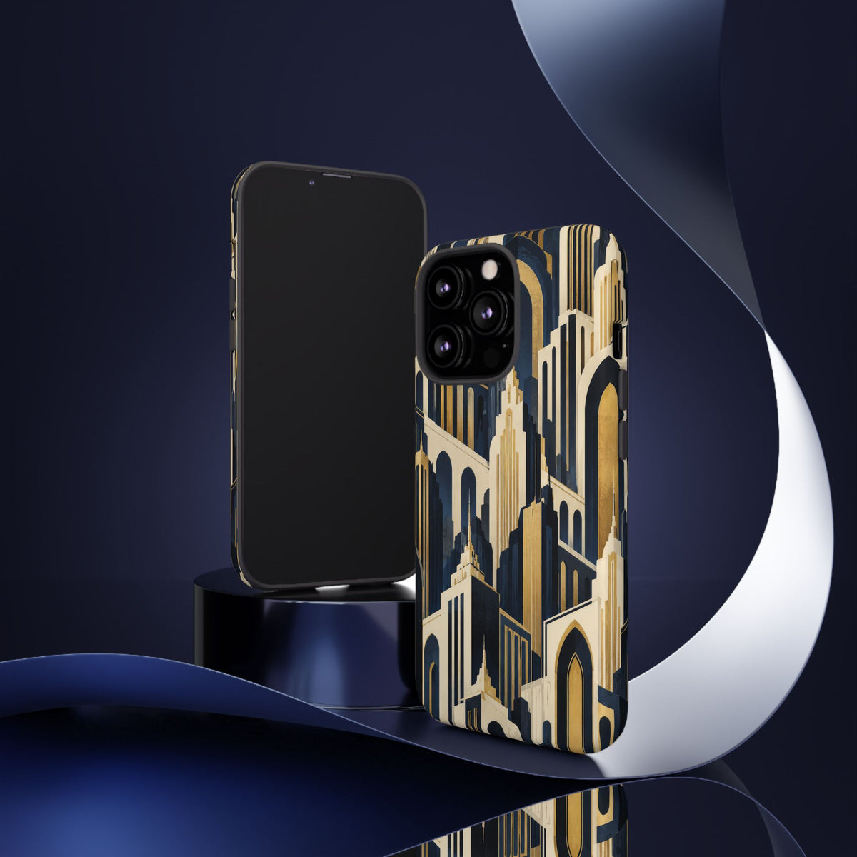 Midnight Metropolis iPhone Tough Case | art deco