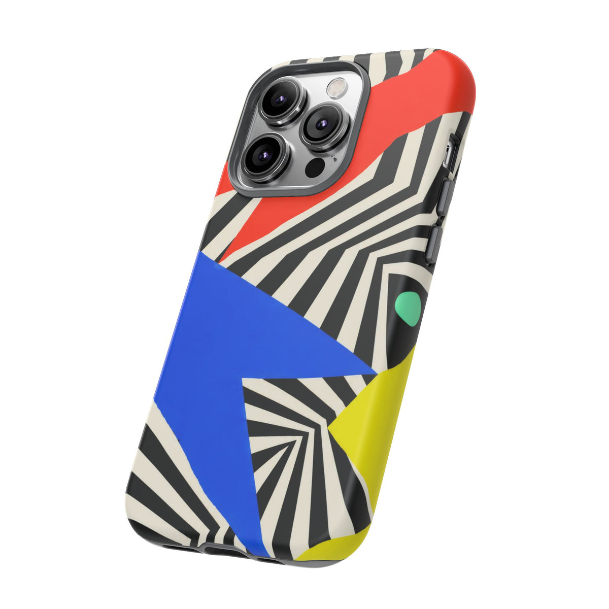 Broken Signal iPhone Tough Case | Optical Stripe Art