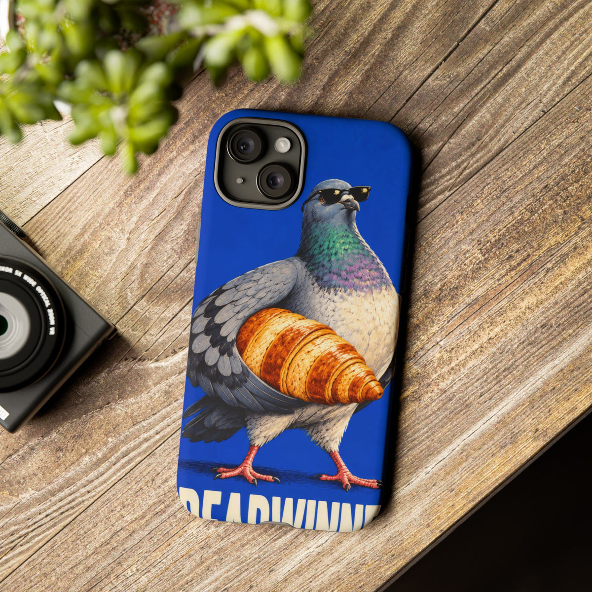 Breadwinner iPhone Tough Case | funny pigeon