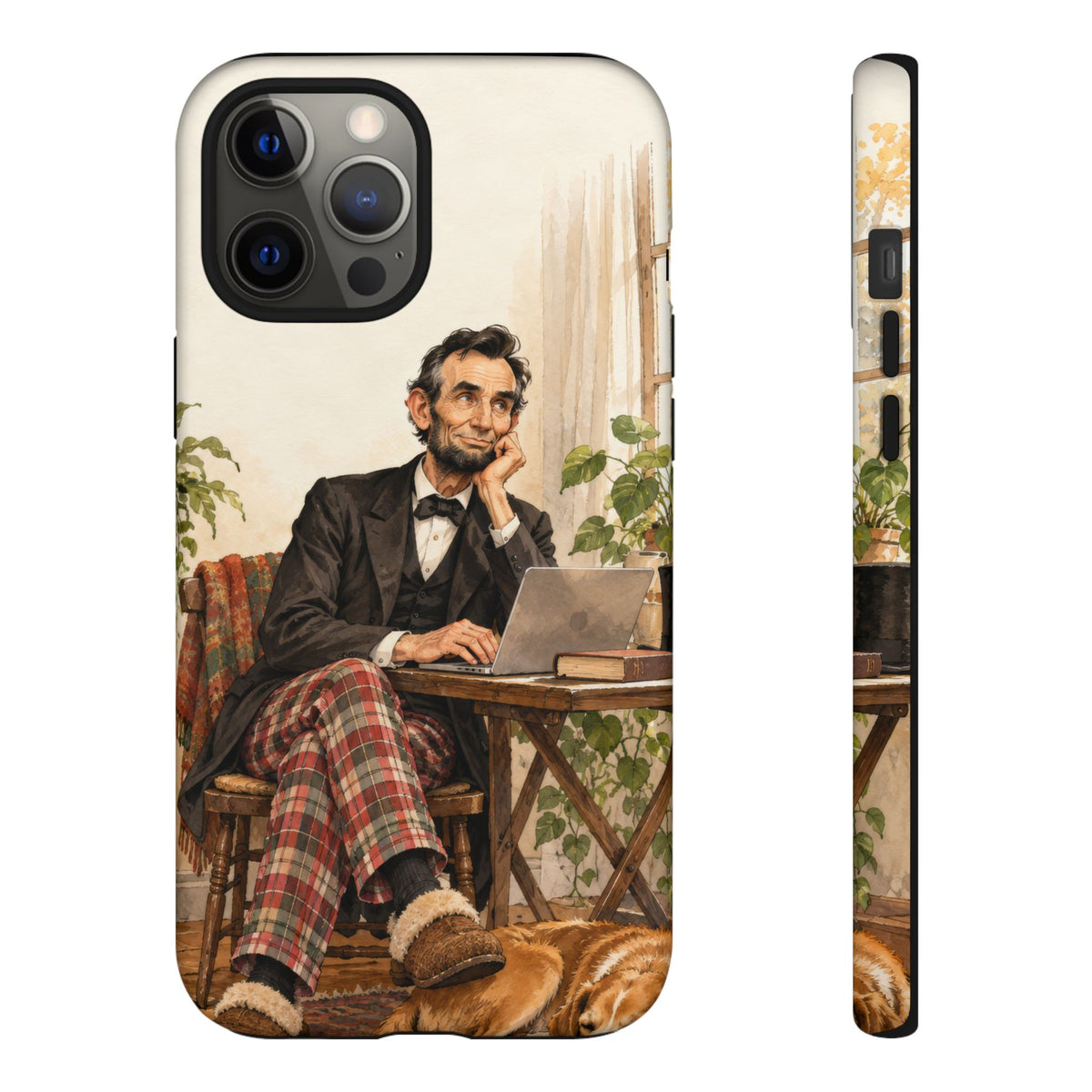 Abe from Home iPhone Tough Case | lincoln work from home