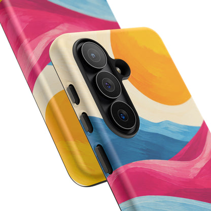 Golden Drift Samsung Galaxy Tough Case | colorful hills