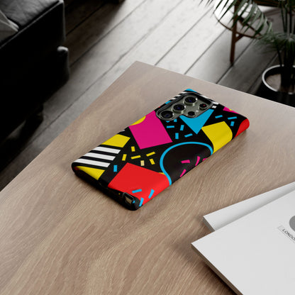 Midnight Confetti Samsung Galaxy Tough Case | Bright Abstract on Black