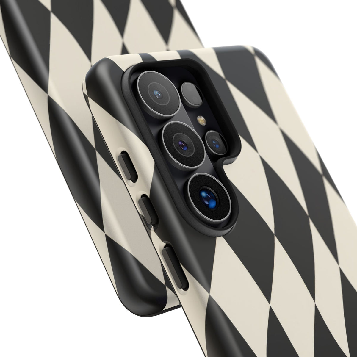 Harlequin Sway Samsung Galaxy Tough Case | Black & White Harlequin