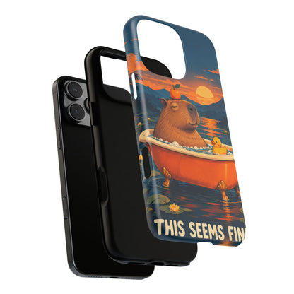 Minor Inconvenience iPhone Tough Case | funny capybara
