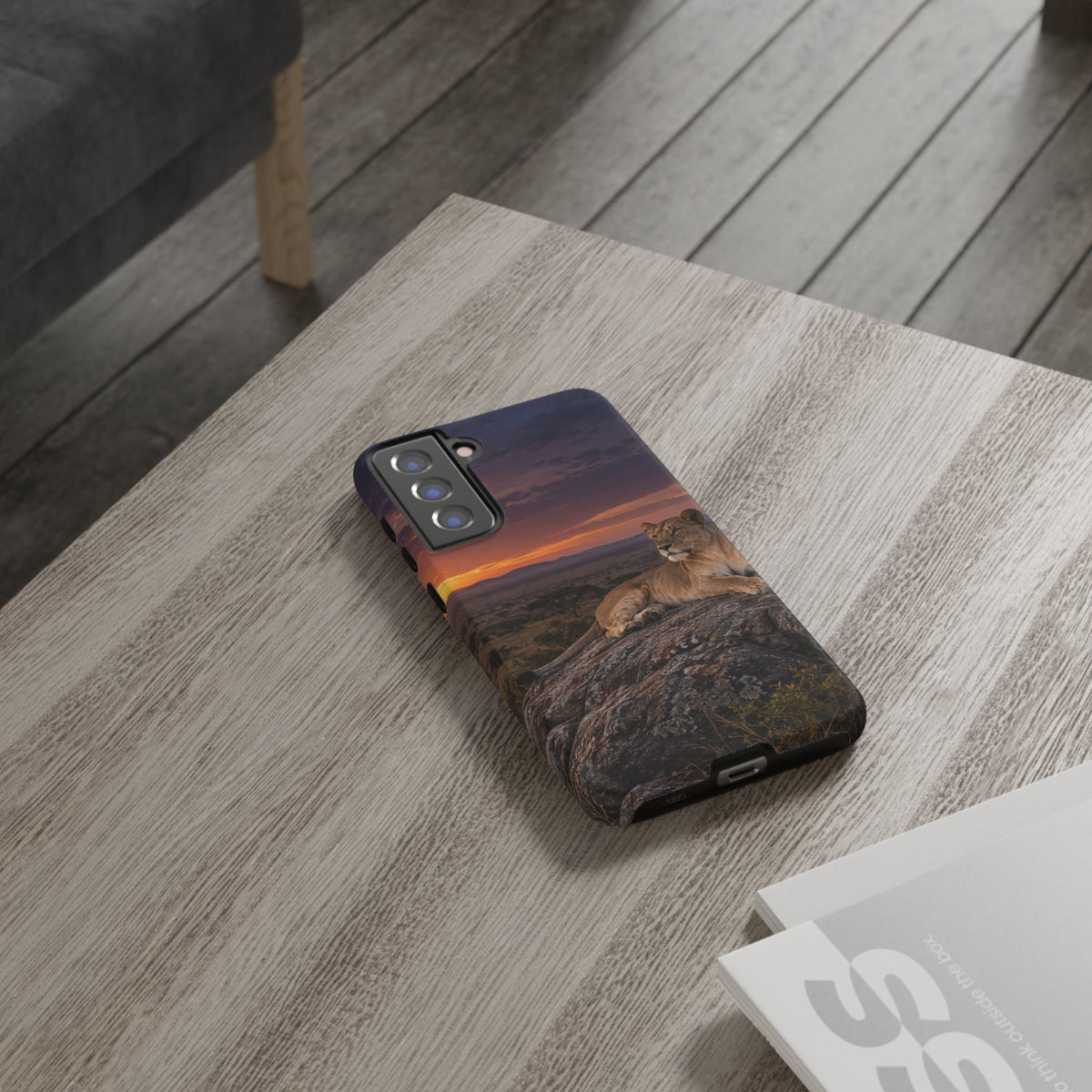 Lioness in the Blue Hour Samsung Galaxy Tough Case