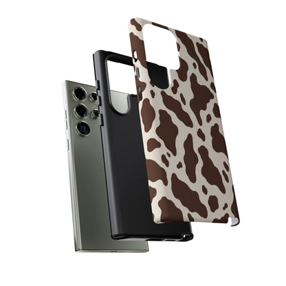 Cocoa Ranch Samsung Galaxy Tough Case | Brown Cow Print