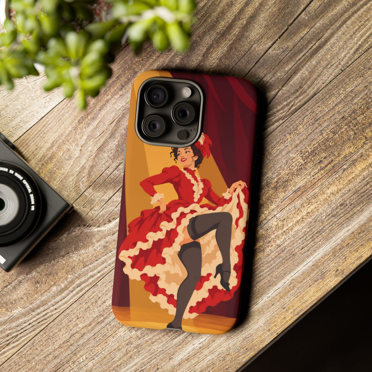 Moulin Rouge Dancer — Crimson Cabaret iPhone Tough Case | cabaret dancer