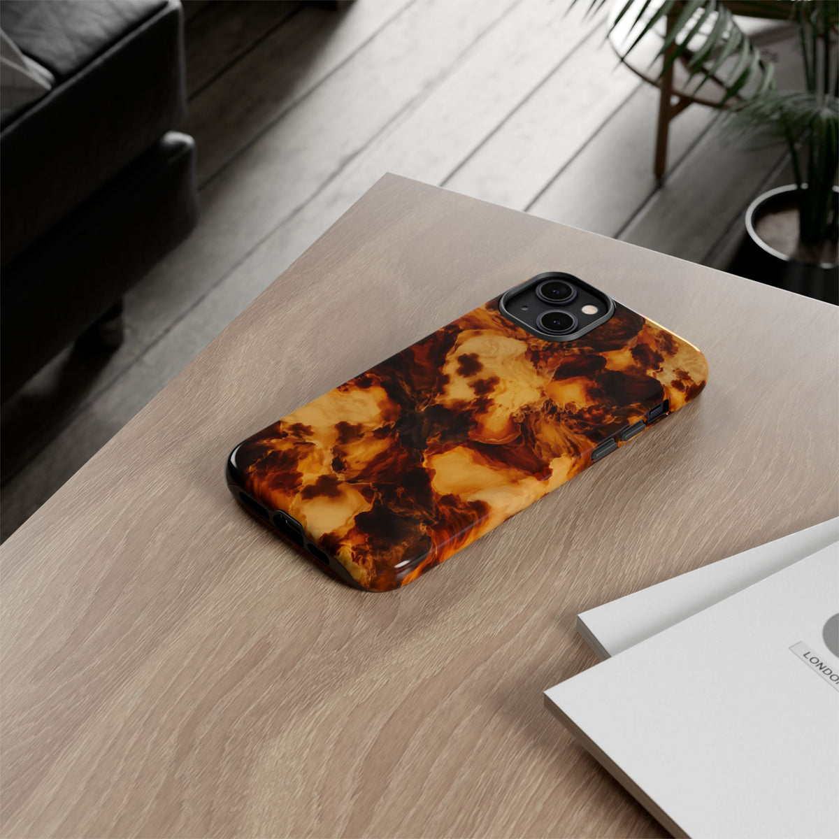 Amber Marble iPhone Tough Case | Amber Mosaic