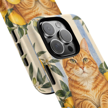Citrus Inspector iPhone Tough Case | ginger cat