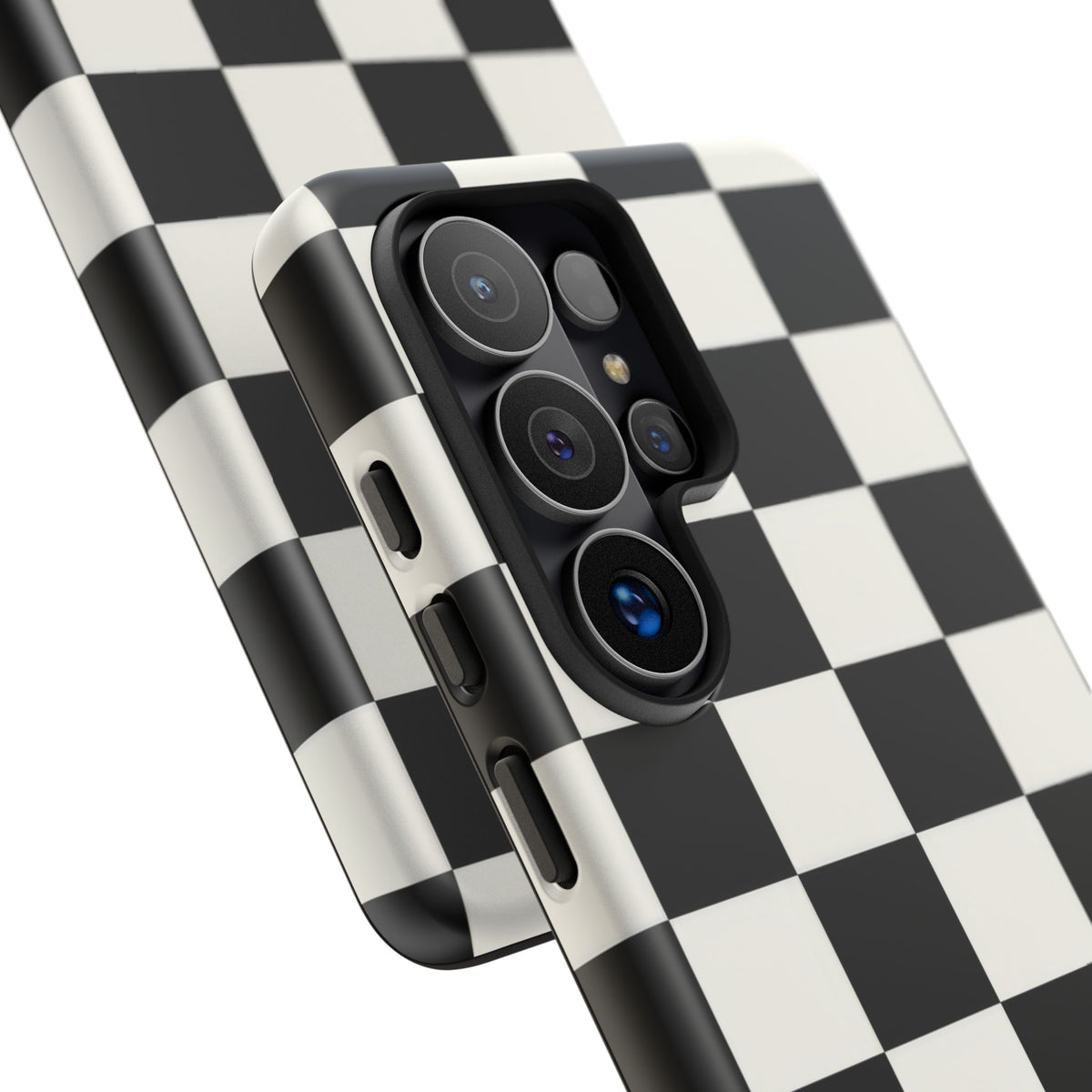 Classic Check Samsung Galaxy Tough Case | Black & White Checkerboard