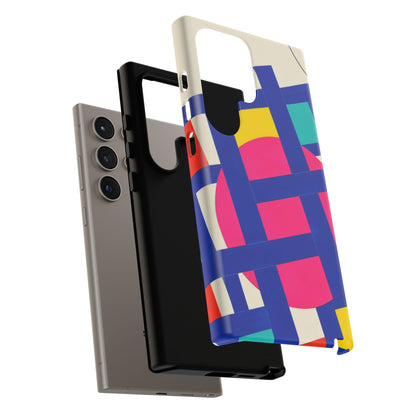 Chromatic Mischief Samsung Galaxy Tough Case | Geometric Color Block Art