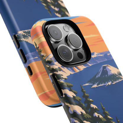 Crater Lake — Winter Caldera iPhone Tough Case