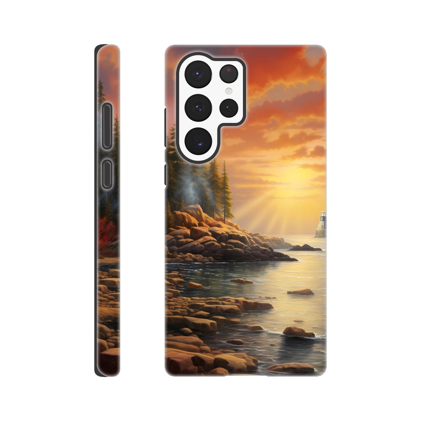 Samsung Case - Acadia Lighthouse Luminance