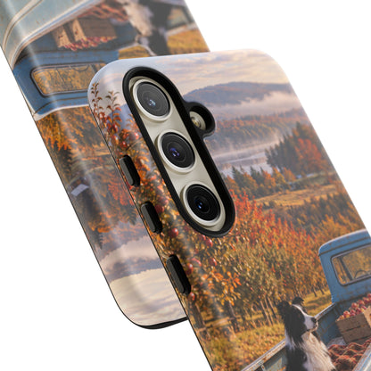 Blue Truck October Samsung Galaxy Tough Case | border collie