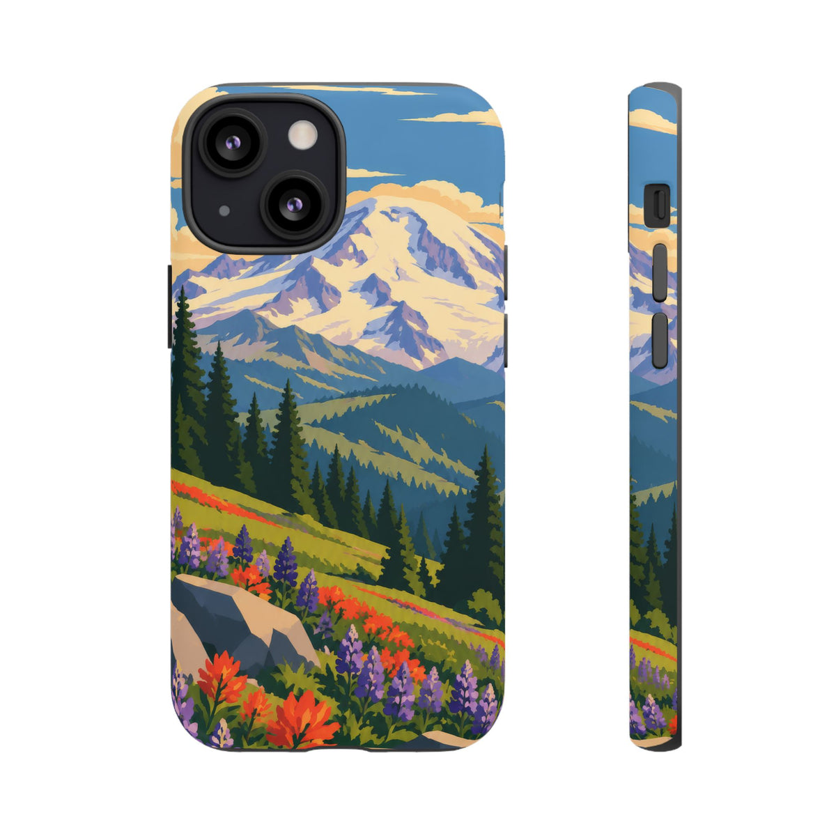 Mount Rainier — Meadow Radiance iPhone Tough Case