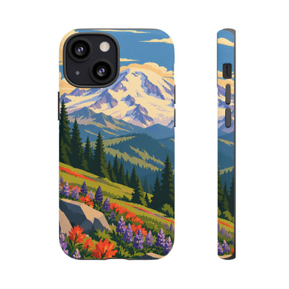 Mount Rainier — Meadow Radiance iPhone Tough Case