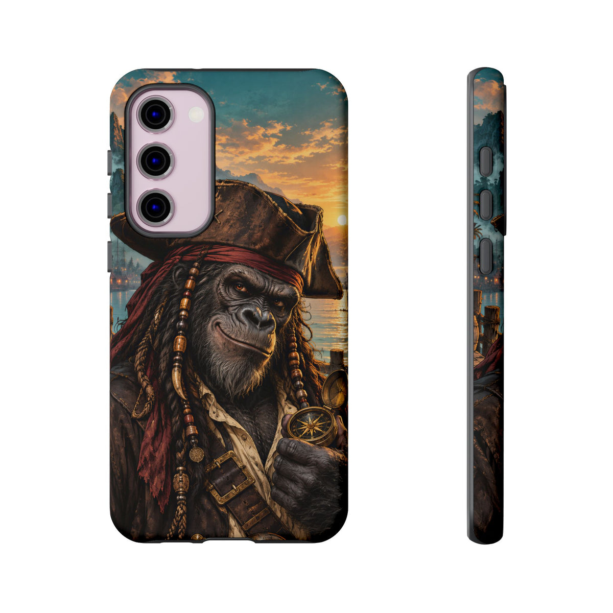 Pirate Gorilla Samsung Galaxy Tough Case | Captain Silverback