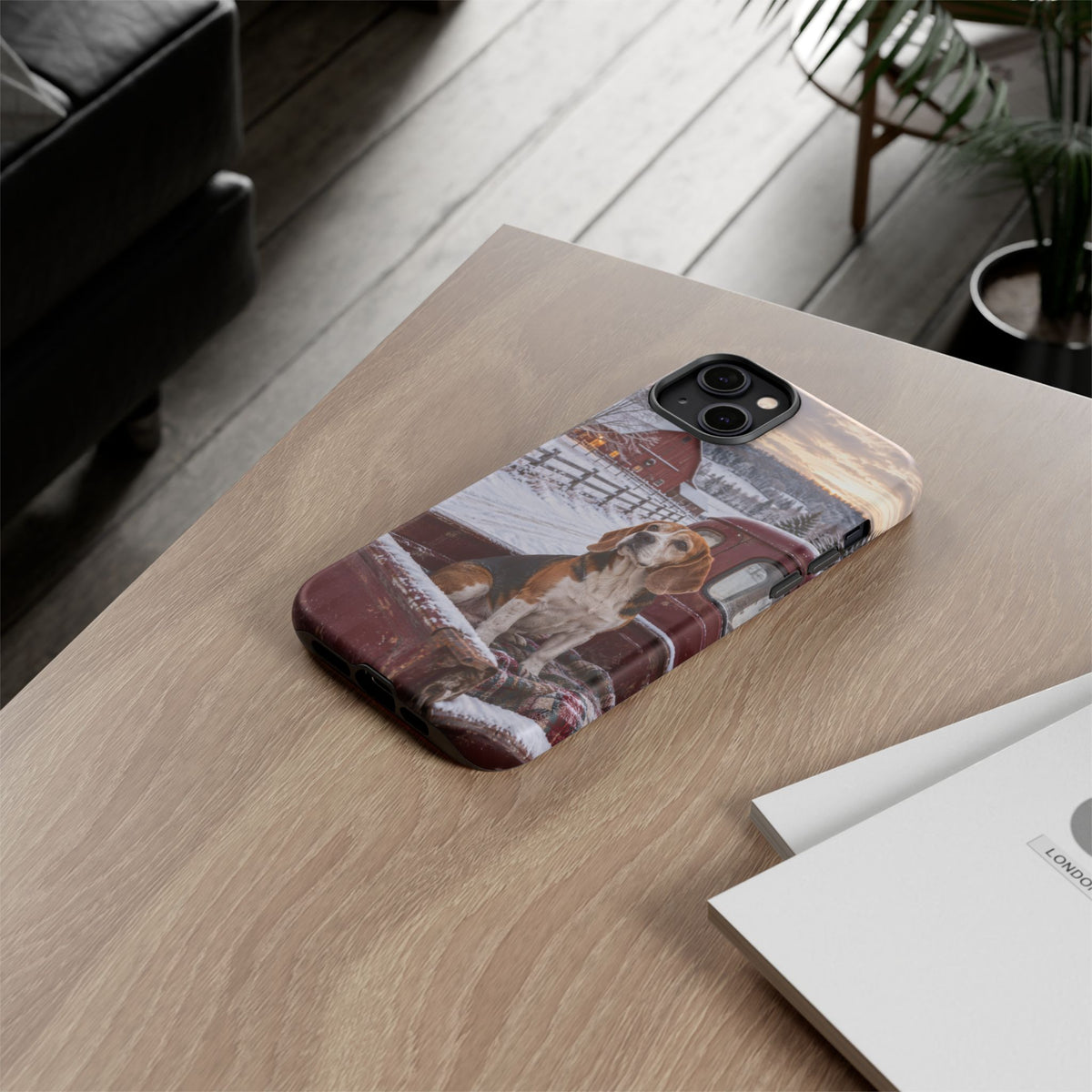 Winter Farm Watch iPhone Tough Case | beagle