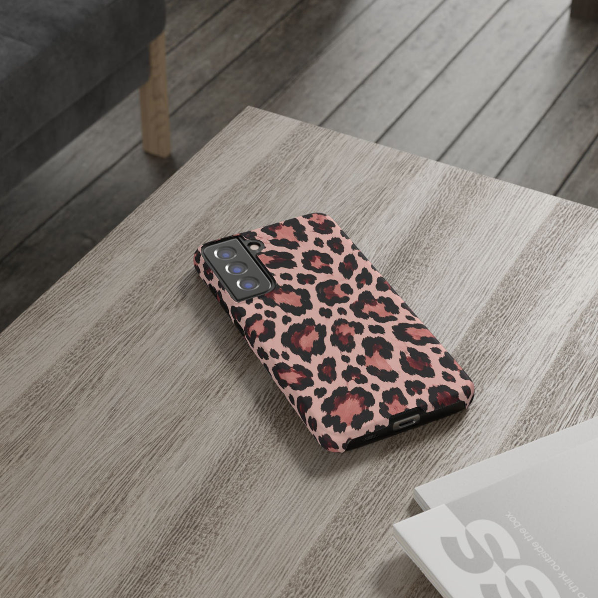Wild Burgundy Samsung Galaxy Tough Case | leopard print