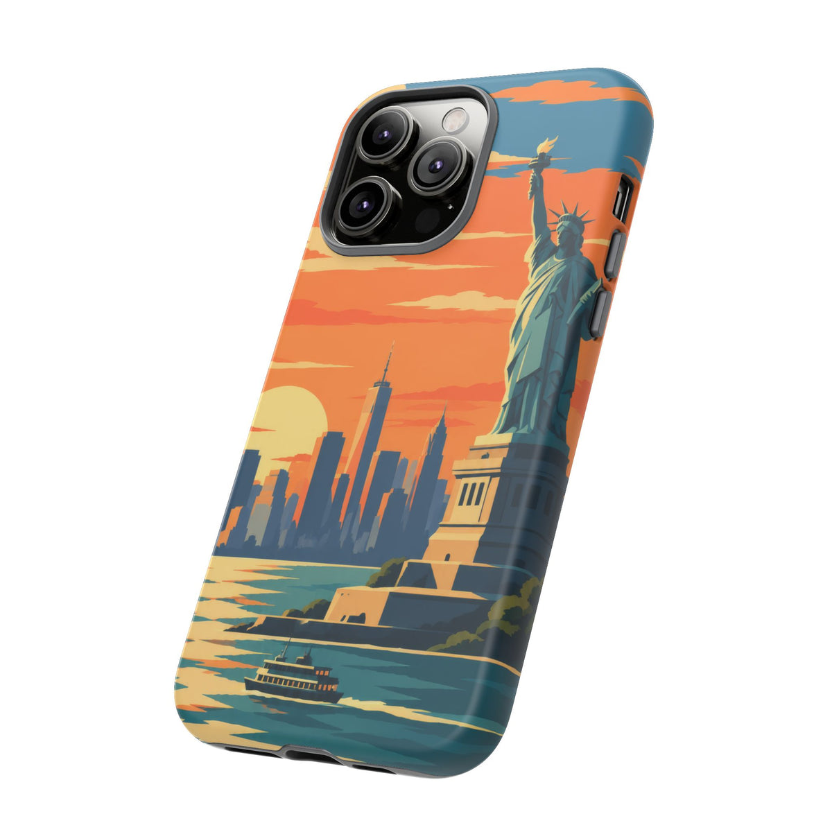 New York City — Harbor Liberty iPhone Tough Case