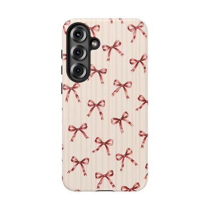 Red Bow Samsung Galaxy Tough Case | Ribbon Waltz
