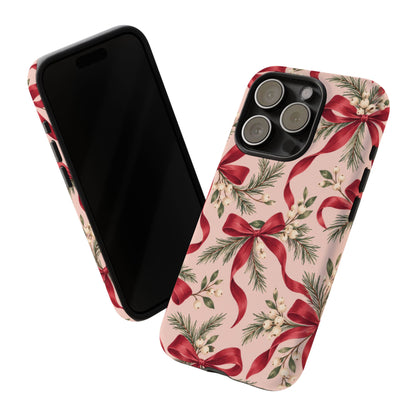 Ribbon Season iPhone Tough Case | christmas bows