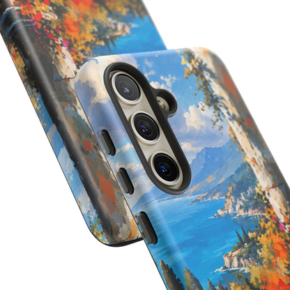 Azure Sanctuary Samsung Galaxy Tough Case | Painterly Coastal Landscape