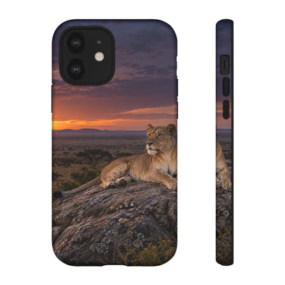 Lioness in the Blue Hour iPhone Tough Case