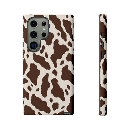 Cocoa Ranch Samsung Galaxy Tough Case | Brown Cow Print