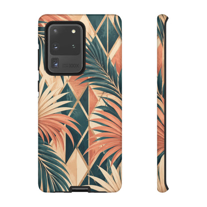 Coral Palm Pavilion Samsung Galaxy Tough Case | art deco