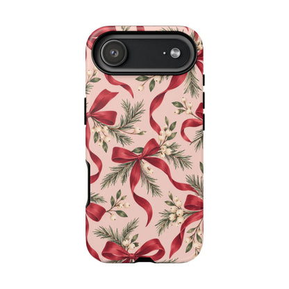 Ribbon Season iPhone Tough Case | christmas bows