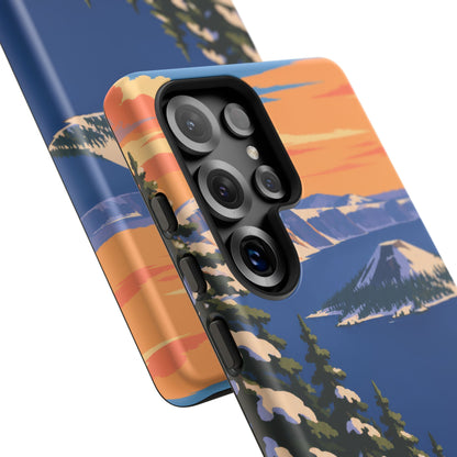 Crater Lake — Winter Caldera Samsung Galaxy Tough Case