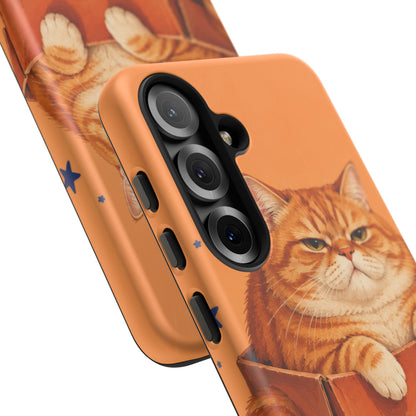 Orange Cat Energy Samsung Galaxy Tough Case