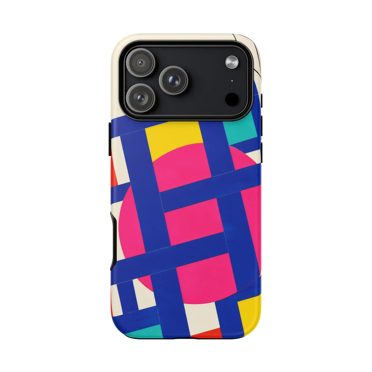 Chromatic Mischief iPhone Tough Case | Geometric Color Block Art