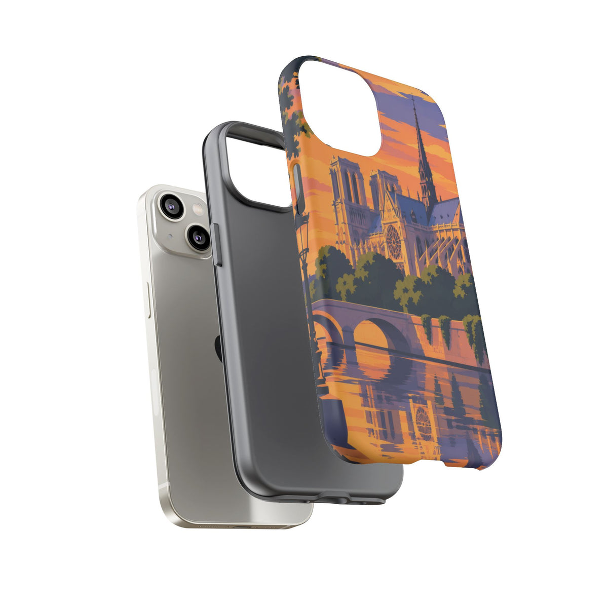 Notre Dame — Cathedral Twilight iPhone Tough Case