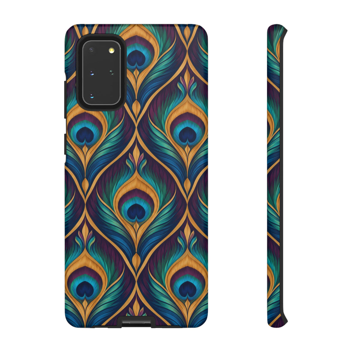 Peacock Nocturne Samsung Galaxy Tough Case | art deco