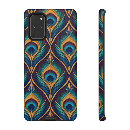 Peacock Nocturne Samsung Galaxy Tough Case | art deco