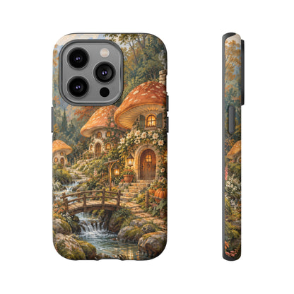 Honeycap Village iPhone Tough Case | Mushroom Village
