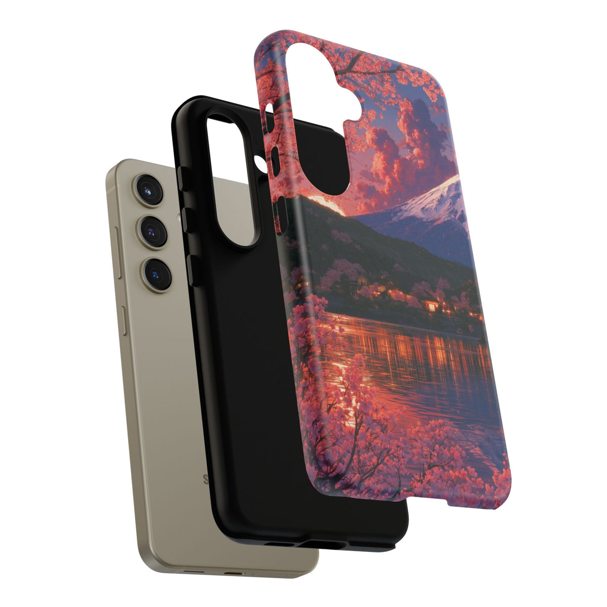 Sakura Lakeside Village Samsung Galaxy Tough Phone Case
