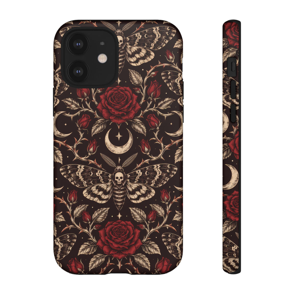Velvet Moth Masquerade iPhone Tough Case | gothic moth