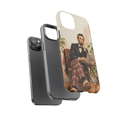 Abe from Home iPhone Tough Case | lincoln work from home